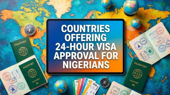 Countries That Grant 24-Hour Visa Approval for Nigerians