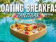 Floating Breakfast in Zanzibar
