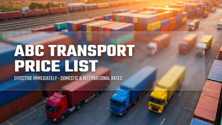 ABC Transport Price List: Routes, Terminals and Booking Guide