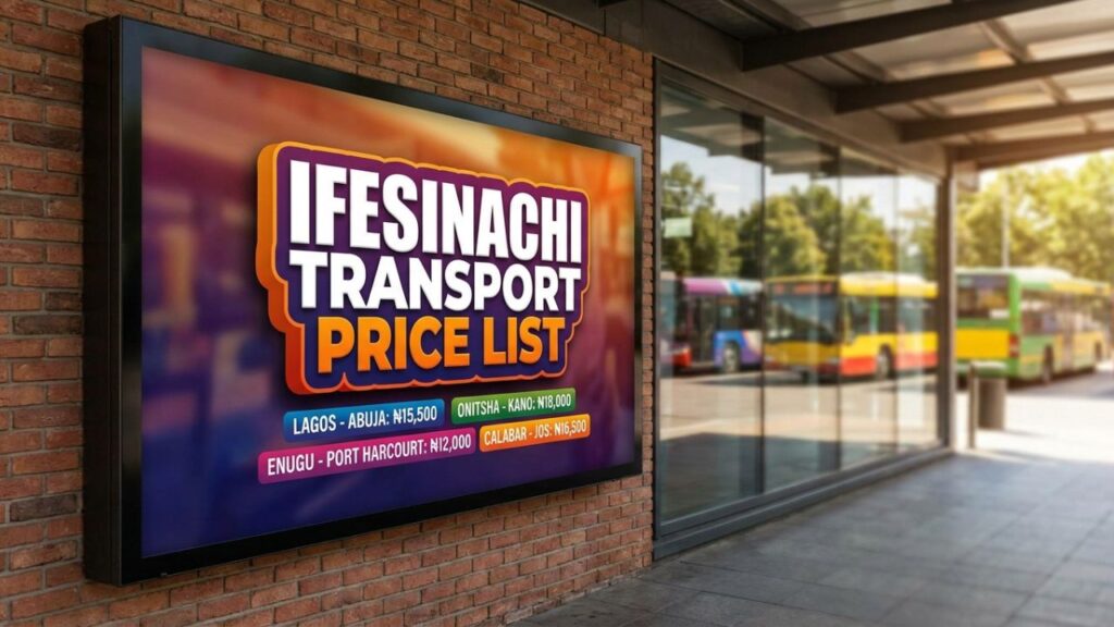 Ifesinachi Transport price list