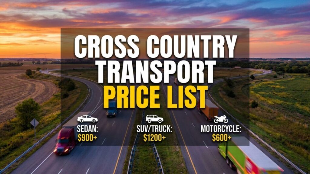 Cross Country Transport price list