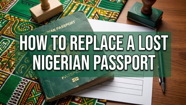 How to Replace a Lost Nigerian Passport: Requirements and Process