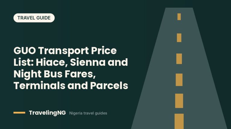 GUO Transport Price List: Hiace, Sienna and Night Bus Fares, Terminals and Parcels (2026)